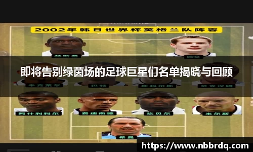 即将告别绿茵场的足球巨星们名单揭晓与回顾